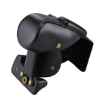 Étui intégral en cuir PU pour appareil photo Canon EOS 200D (objectif 18-55 mm), compatible avec EOS 200D