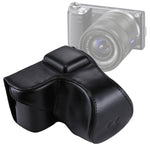 Étui intégral en cuir PU avec bandoulière pour appareil photo Sony NEX 5N / 5R / 5T (objectif 16-50 mm / 18-55 mm), pour Sony NEX 5N
