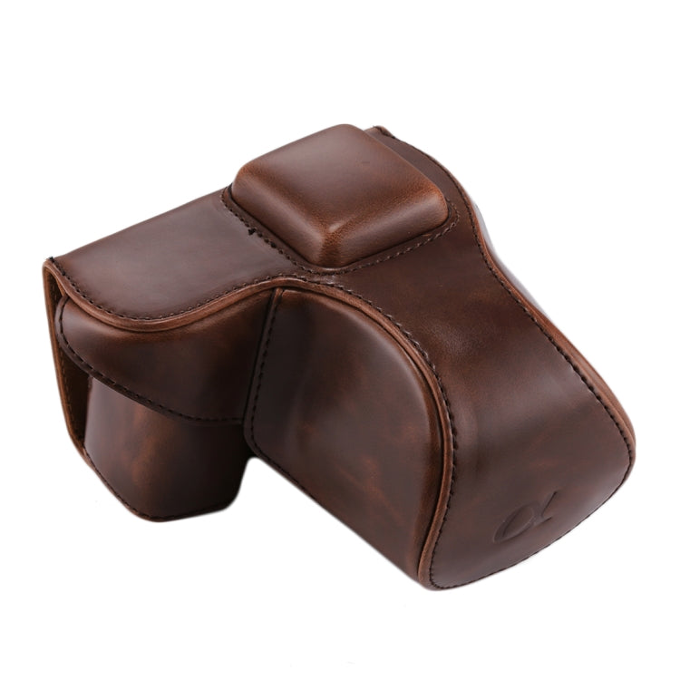Étui intégral en cuir PU avec bandoulière pour appareil photo Sony NEX 5N / 5R / 5T (objectif 16-50 mm / 18-55 mm), pour Sony NEX 5N