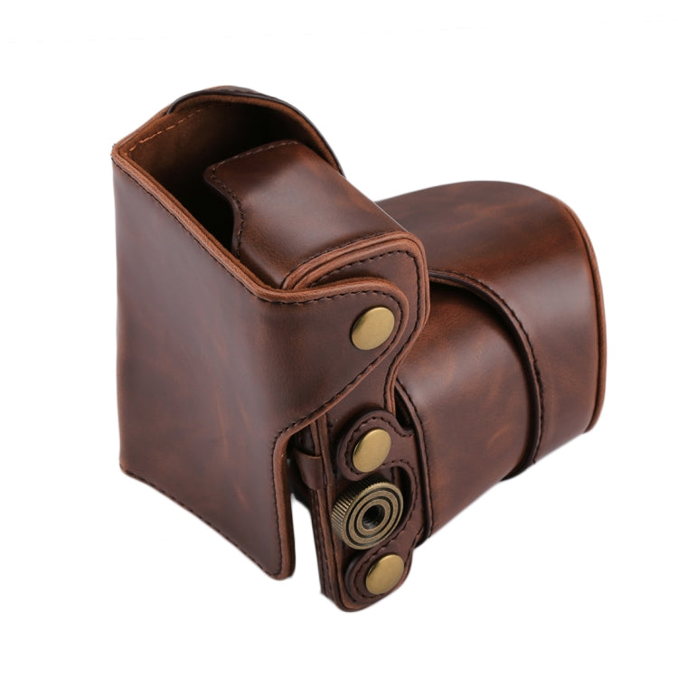 Étui intégral en cuir PU avec bandoulière pour appareil photo Sony NEX 5N / 5R / 5T (objectif 16-50 mm / 18-55 mm), pour Sony NEX 5N