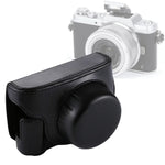 Étui intégral en cuir PU avec bandoulière pour appareil photo Panasonic Lumix GF7 / GF8 / GF9 (objectif 12-32 mm / 14-42 mm), pour Lumix GF7