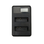 Chargeur double batterie avec écran LCD et câble USB pour caméra sport Xiaoyi 4K, affichage de la capacité de charge (XM47), chargeur de batterie avec écran LCD