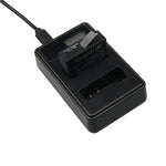 Chargeur double batterie avec écran LCD et câble USB pour caméra sport Xiaoyi 4K, affichage de la capacité de charge (XM47), chargeur de batterie avec écran LCD