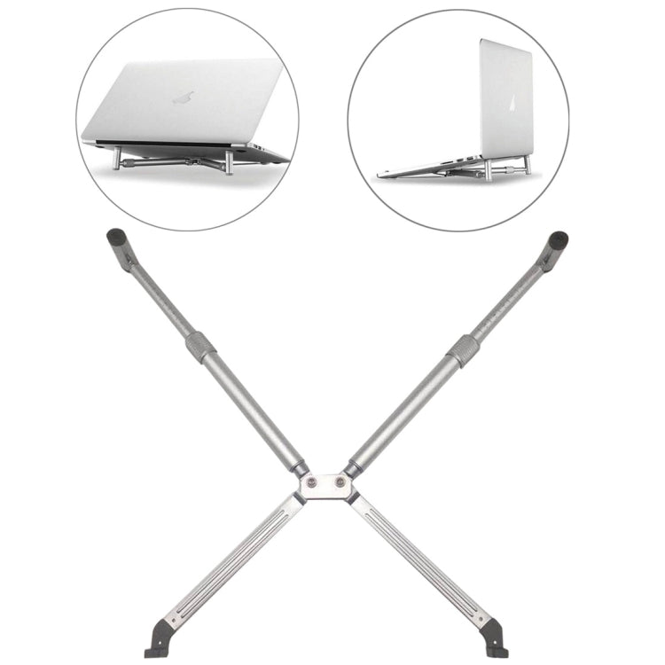 Support de refroidissement universel en alliage d'aluminium Pliable Rehausseur de hauteur pour PC portable iPad de 12 à 17 pouces