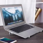Support de refroidissement universel en alliage d'aluminium Pliable Rehausseur de hauteur pour PC portable iPad de 12 à 17 pouces