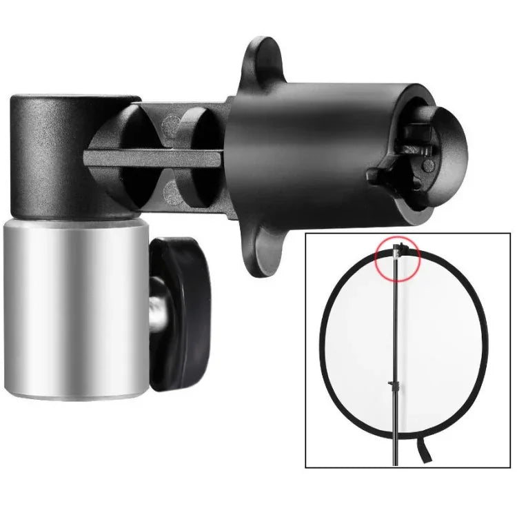 Pince de fixation pour réflecteur de studio photo/vidéo, compatible avec les pieds d'éclairage