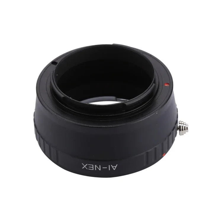 Adaptateur pour objectifs à monture AI vers monture NEX, compatible avec les appareils photo Nikon série AI et Sony série NEX.