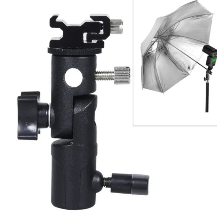 Support de lampe torche multifonction de type E avec parapluie, charge maximale : 3 kg, support en E
