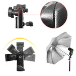 Support de lampe torche multifonction de type E avec parapluie, charge maximale : 3 kg, support en E