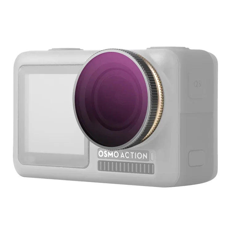 Filtre d'objectif réglable Sunnylife OA-FI172 ND4/PL pour DJI OSMO ACTION, OA-FI172 ND4/PL