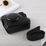 Étui intégral en cuir PU avec bandoulière pour appareil photo Canon G16