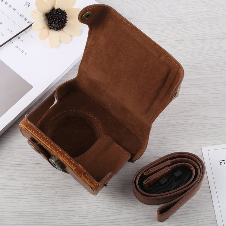 Full Body Camera PU Leather Case Bag with Strap for Canon G16, For G16