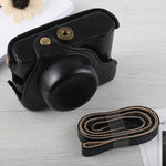Étui intégral en cuir PU avec bandoulière pour appareil photo Fujifilm X100F.
