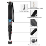 BEXIN P336C Monopode en fibre de carbone pour appareil photo, support de voyage pour selfies en direct, P336C