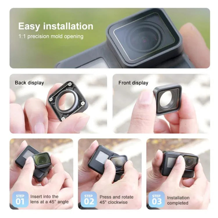 Pièce de rechange pour lentille de protection UV GoPro HERO7/6 Black/5 Black, filtre UV pour GoPro HERO5