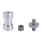 Kits d'adaptateurs de vis 3 en 1 : 1/4 mâle vers 1/4 mâle + 1/4 femelle vers 3/8 mâle + 3/8 femelle vers 1/4 femelle