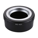 Adaptateur d'objectif M42 vers monture NEX pour appareils photo Sony NEX3, NEX 5N, NEX7, NEX F3 et objectifs de la série NEX.