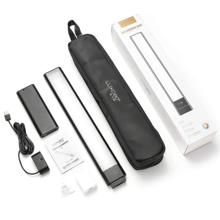 LUXCeO P6 Bâton lumineux LED RGB multicolore pour photos et vidéos, portable, contrôle par application, éclairage d'appoint LED couleur, P6