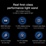 LUXCeO P6 Bâton lumineux LED RGB multicolore pour photos et vidéos, portable, contrôle par application, éclairage d'appoint LED couleur, P6