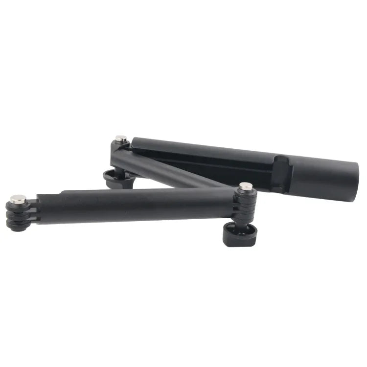 Monopode 3 en 1 + perche à selfie avec fixation magique pour GoPro, Insta360, DJI et autres caméras d'action, longueur : 24,5-63 cm (noir)