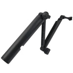 Monopode 3 en 1 + perche à selfie avec fixation magique pour GoPro, Insta360, DJI et autres caméras d'action, longueur : 24,5-63 cm (noir)