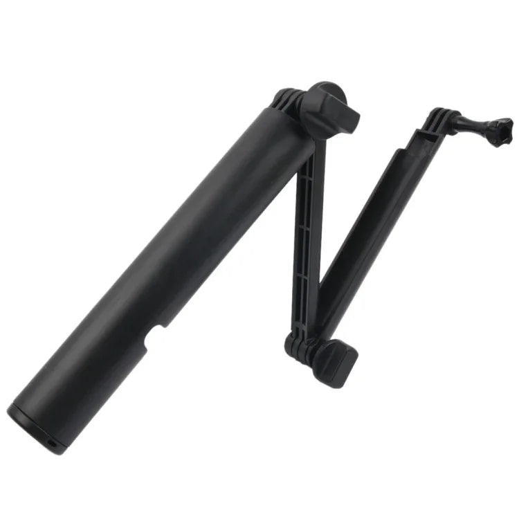 Monopode 3 en 1 + perche à selfie avec fixation magique pour GoPro, Insta360, DJI et autres caméras d'action, longueur : 24,5-63 cm (noir)