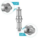 Adaptateur de filetage en aluminium pour support de lampe torche 1/4 à 3/8