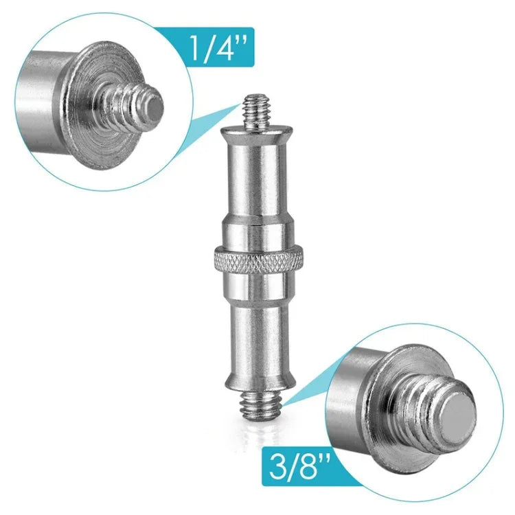 Adaptateur de filetage en aluminium pour support de lampe torche 1/4 à 3/8