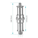 Adaptateur de filetage en aluminium pour support de lampe torche 1/4 à 3/8