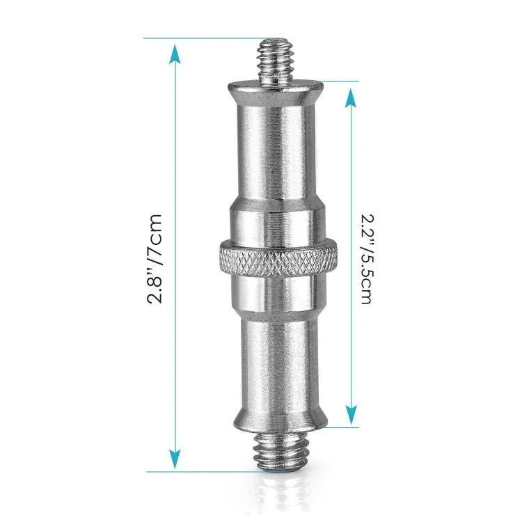 Adaptateur de filetage en aluminium pour support de lampe torche 1/4 à 3/8
