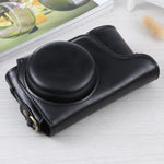 Étui intégral en cuir PU avec bandoulière pour appareil photo Samsung Galaxy EK-GC100 / EK-GC110 / EK-GC200, pour appareil photo Samsung Galaxy EK-GC200, pour appareil photo Samsung Galaxy EK-GC100