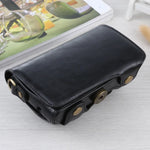 Étui intégral en cuir PU avec bandoulière pour appareil photo Samsung Galaxy EK-GC100 / EK-GC110 / EK-GC200, pour appareil photo Samsung Galaxy EK-GC200, pour appareil photo Samsung Galaxy EK-GC100