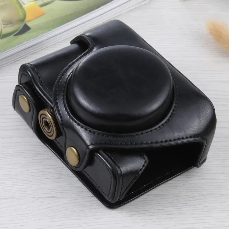 Étui intégral en cuir PU pour appareil photo Sony ZV-1