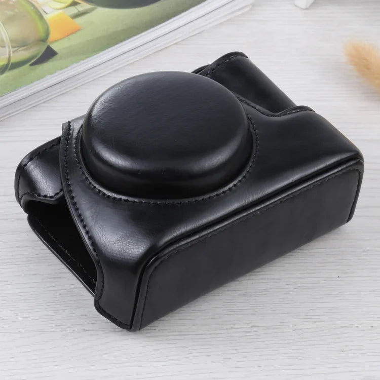 Étui intégral en cuir PU pour appareil photo Sony ZV-1