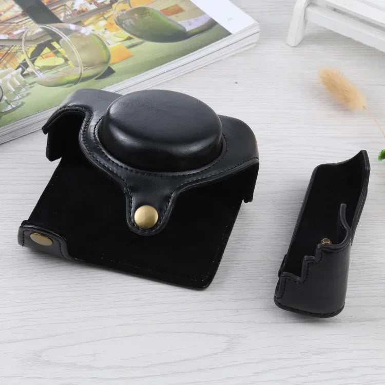 Étui intégral en cuir PU pour appareil photo Sony ZV-1