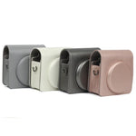 Étui en cuir PU nacré pour appareil photo FUJIFILM Instax SQUARE SQ6, avec bandoulière réglable, SQ6