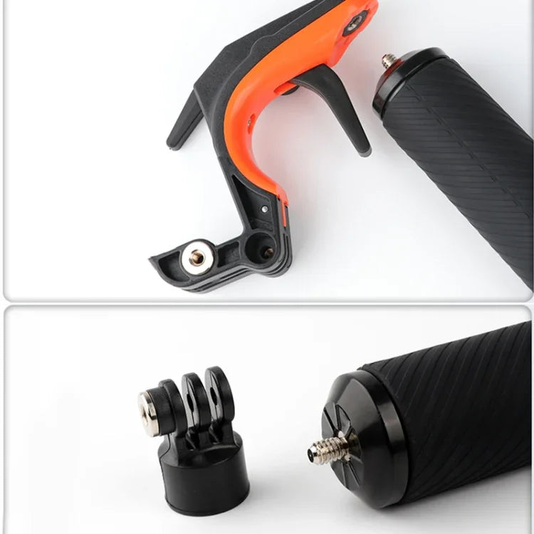 Déclencheur + poignée flottante, bâton de flottaison pour plongée avec dragonne anti-perte réglable, vis et clé pour GoPro HERO8 Black