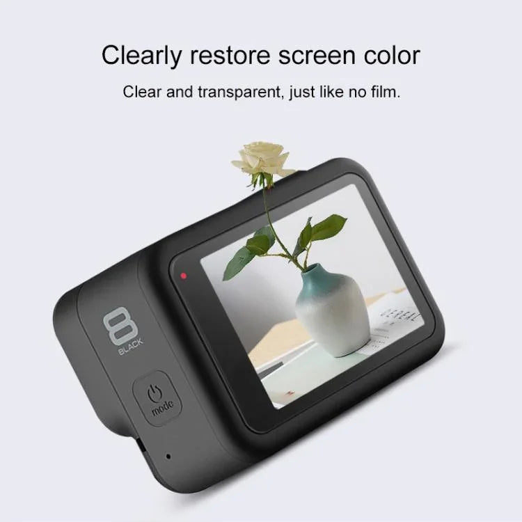 Film protecteur HD pour objectif et écran LCD GoPro HERO8 Black