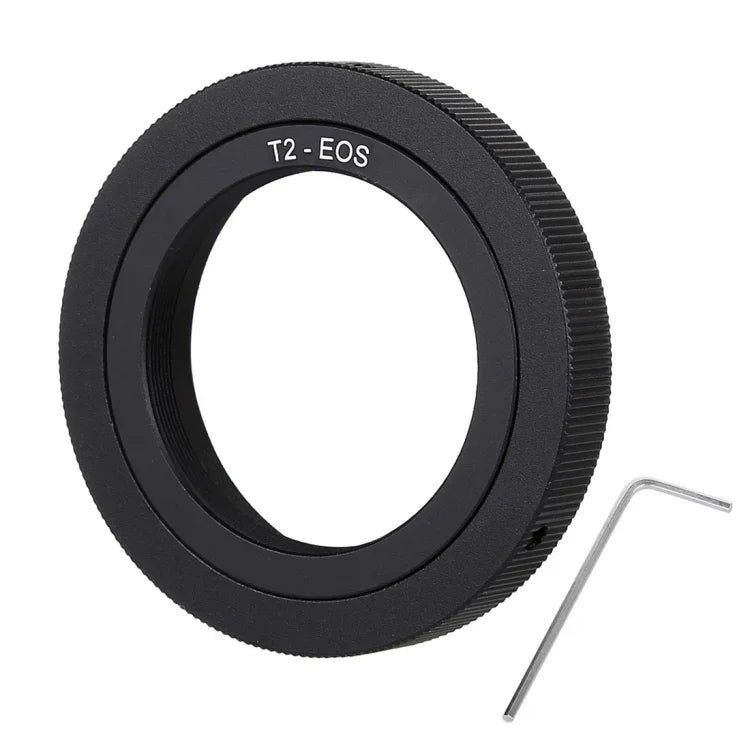 Bague d'adaptation métallique pour objectif à filetage T2 vers monture EOS, T2-EOS