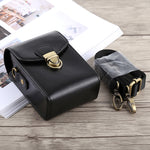 Étui en cuir PU avec boucle de verrouillage pour appareil photo, avec dragonne et sangle de cou, pour Canon G7X II / G9X Mark II, Sony RX100 / M2, Pour RX100, Pour G7X II