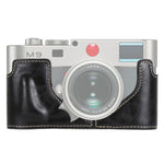 Étui demi-boîtier en cuir PU avec filetage 1/4 pouce pour Leica M9