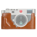 Étui demi-boîtier en cuir PU avec filetage 1/4 pouce pour Leica M9