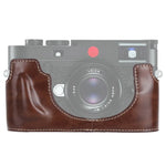 Base d'étui demi-boîtier en cuir PU avec filetage 1/4 pouce pour Leica M10