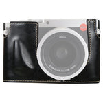 Base d'étui demi-caméra en cuir PU avec filetage 1/4 pouce pour Leica Q (type 116), pour Leica Q