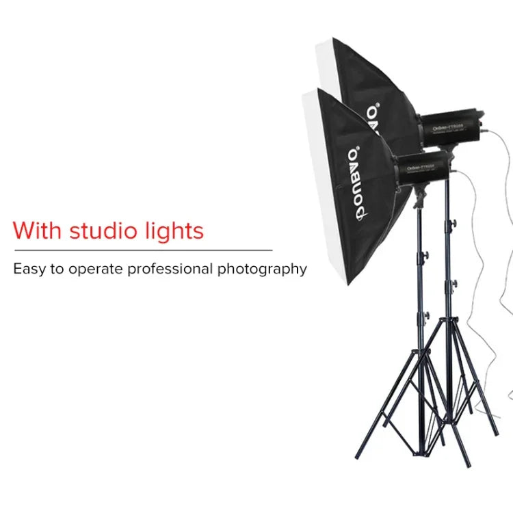 Pied d'éclairage professionnel en métal TRIOPO de 2,8 m de hauteur, pour flash de studio.