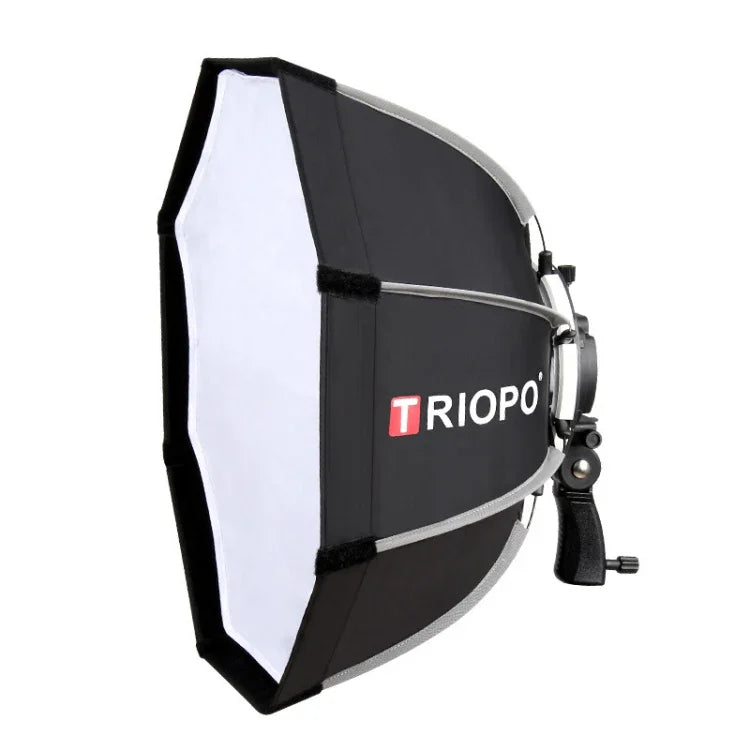Diffuseur parabolique octogonal TRIOPO KS90 90 cm avec poignée de fixation pour flash Speedlite, KS90