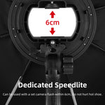 Diffuseur parabolique octogonal TRIOPO KS90 90 cm avec poignée de fixation pour flash Speedlite, KS90