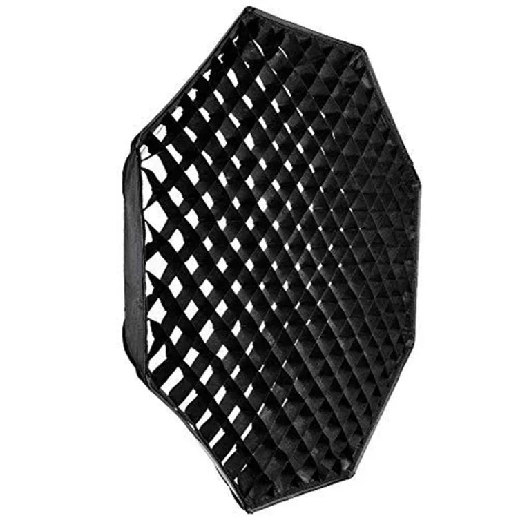 TRIOPO S55 Réflecteur/diffuseur octogonal à grille nid d'abeille de 55 cm de diamètre pour flash cobra de studio, diamètre 55 cm