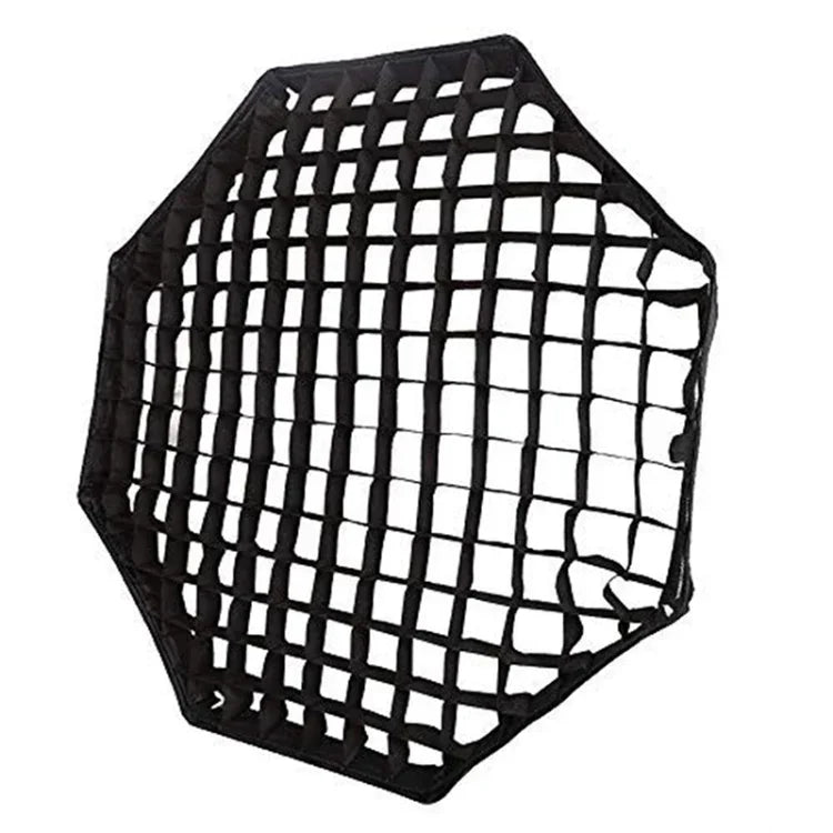 Réflecteur/diffuseur octogonal à grille nid d'abeille TRIOPO S120, diamètre 120 cm, pour flash cobra de studio.