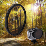 Filtre CPL rond 3 en 1 58 mm avec capuchon pour GoPro HERO7 Black/6/5, lentille CPL 58 mm